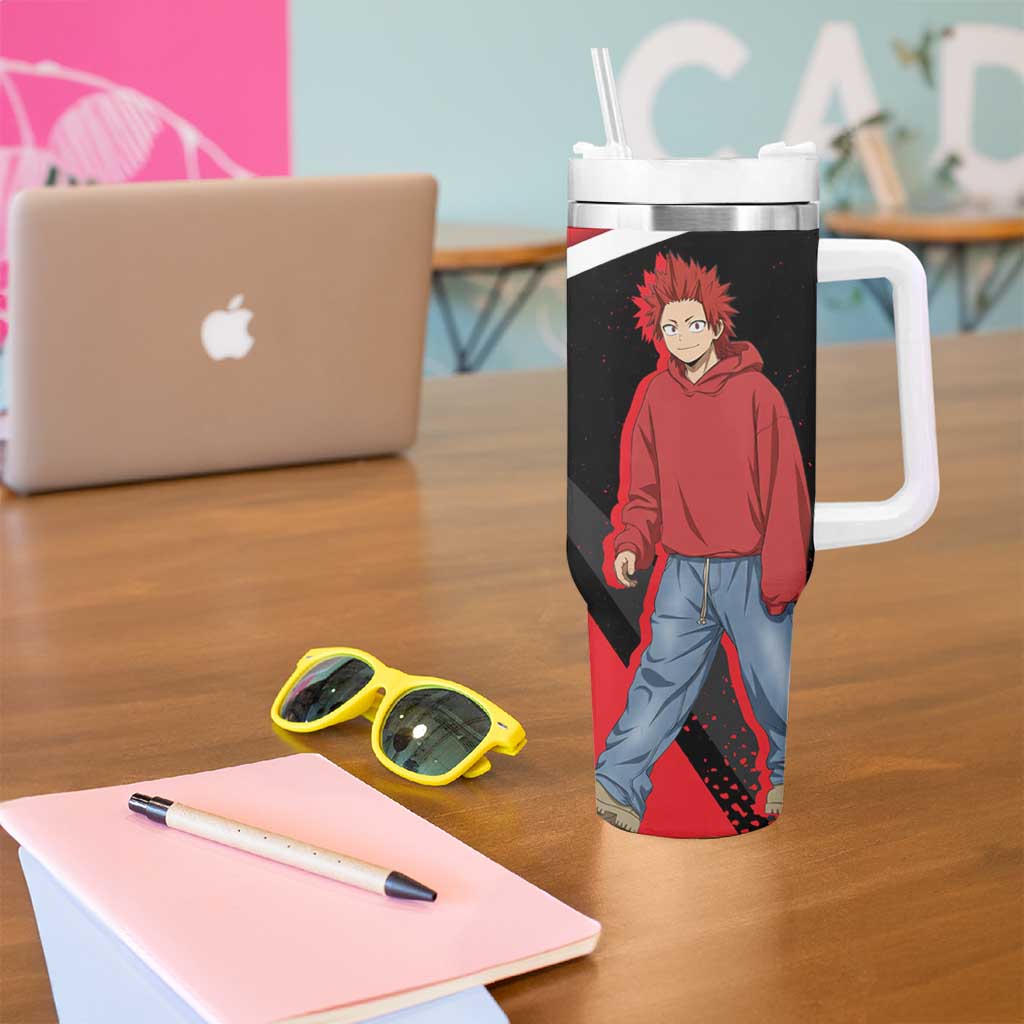 Eijirou Kirishima My Hero Academia Tumbler With Handle Bold Comic-Inspired Anime Style