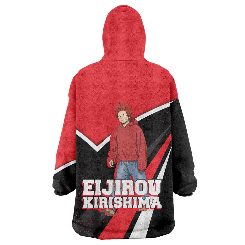Eijirou Kirishima My Hero Academia Wearable Blanket Hoodie Bold Comic-Inspired Anime Style