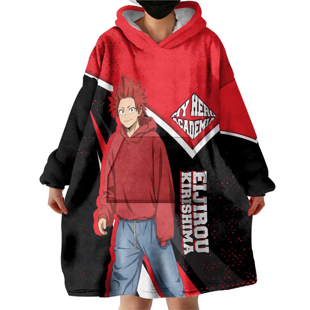 Eijirou Kirishima My Hero Academia Wearable Blanket Hoodie Bold Comic-Inspired Anime Style