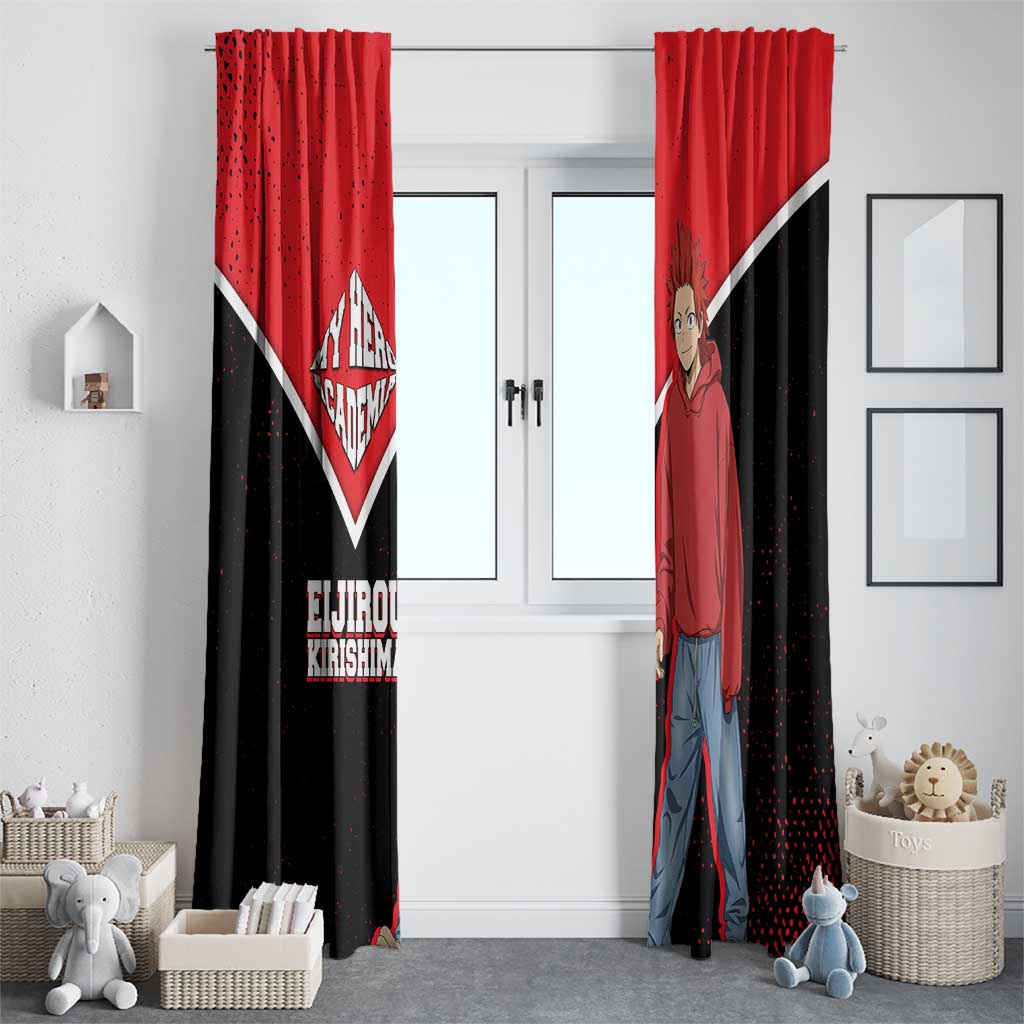 Eijirou Kirishima My Hero Academia Window Curtain Bold Comic-Inspired Anime Style