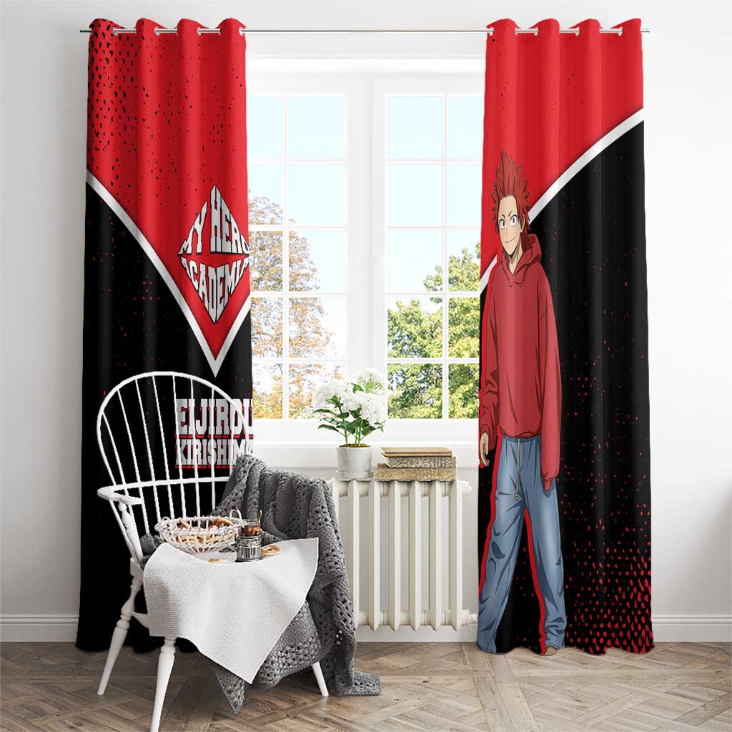 Eijirou Kirishima My Hero Academia Window Curtain Bold Comic-Inspired Anime Style