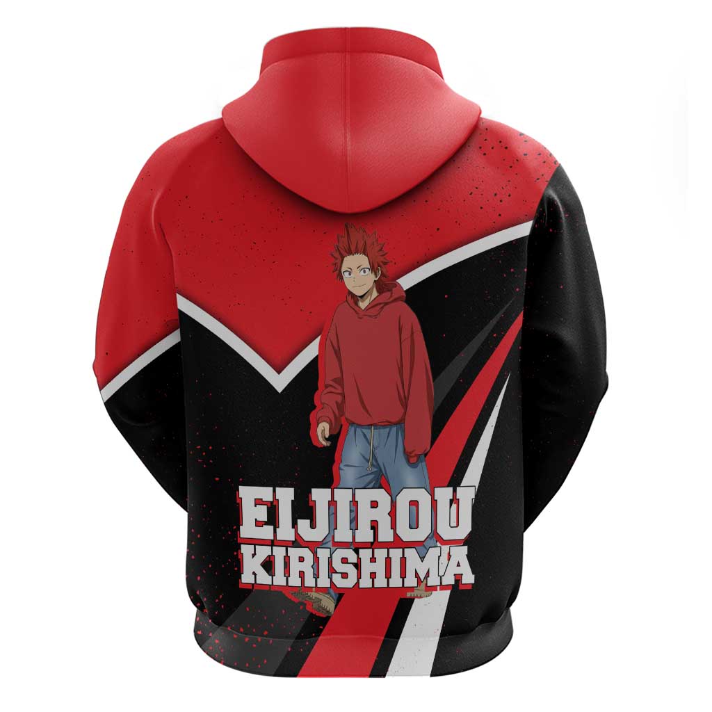 Eijirou Kirishima My Hero Academia Zip Hoodie Bold Comic-Inspired Anime Style