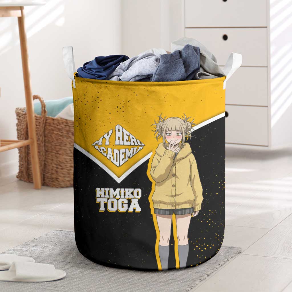 Himiko Toga My Hero Academia Laundry Basket Anime Grunge Splatter Graphic Style