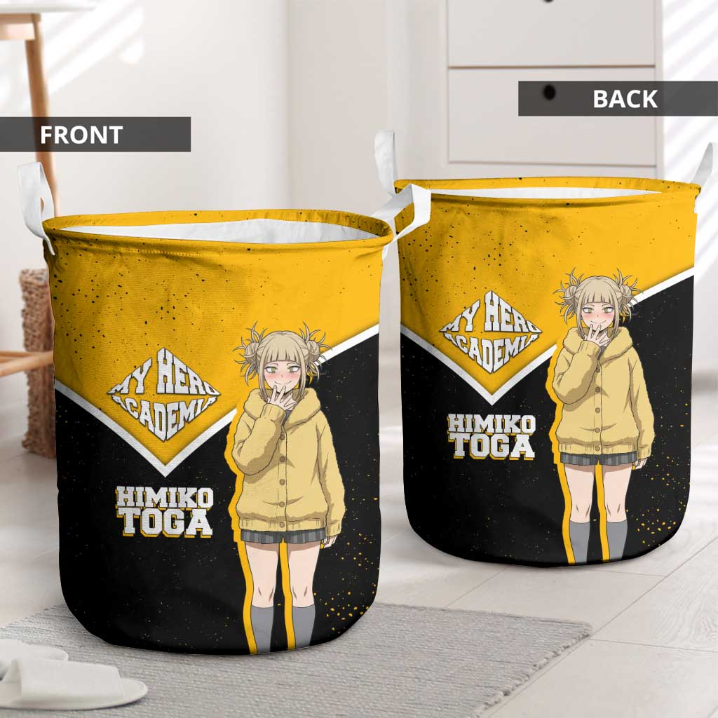 Himiko Toga My Hero Academia Laundry Basket Anime Grunge Splatter Graphic Style