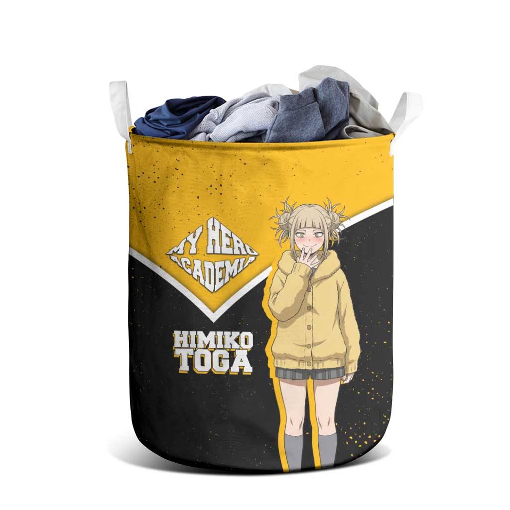 Himiko Toga My Hero Academia Laundry Basket Anime Grunge Splatter Graphic Style