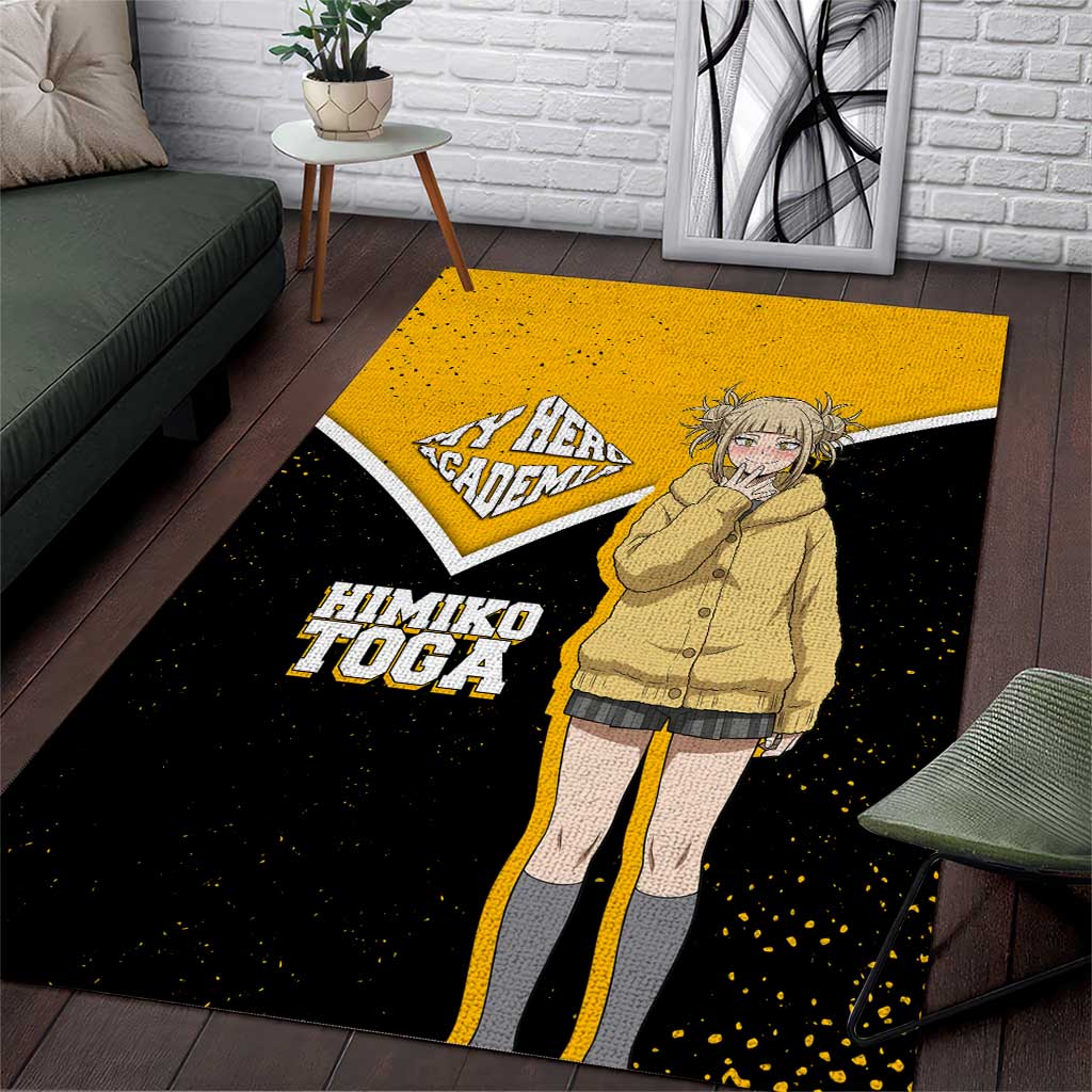 Himiko Toga My Hero Academia Area Rug Anime Grunge Splatter Graphic Style
