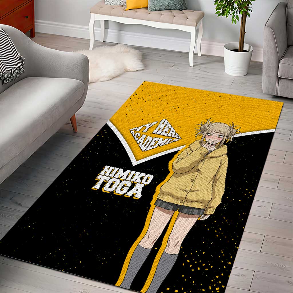 Himiko Toga My Hero Academia Area Rug Anime Grunge Splatter Graphic Style