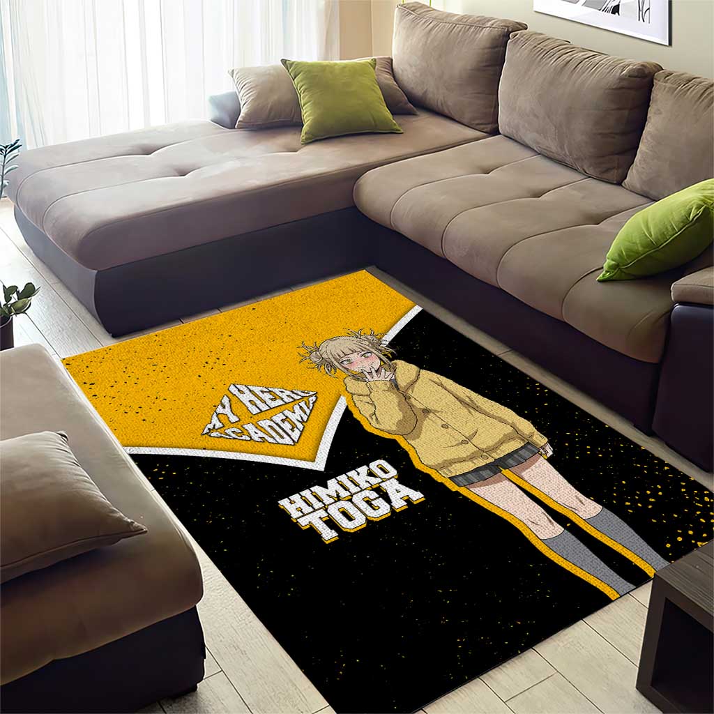 Himiko Toga My Hero Academia Area Rug Anime Grunge Splatter Graphic Style