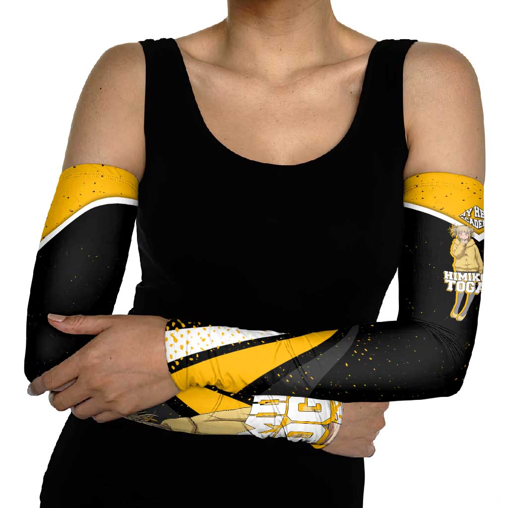 Himiko Toga My Hero Academia Arm Sleeves Anime Grunge Splatter Graphic Style