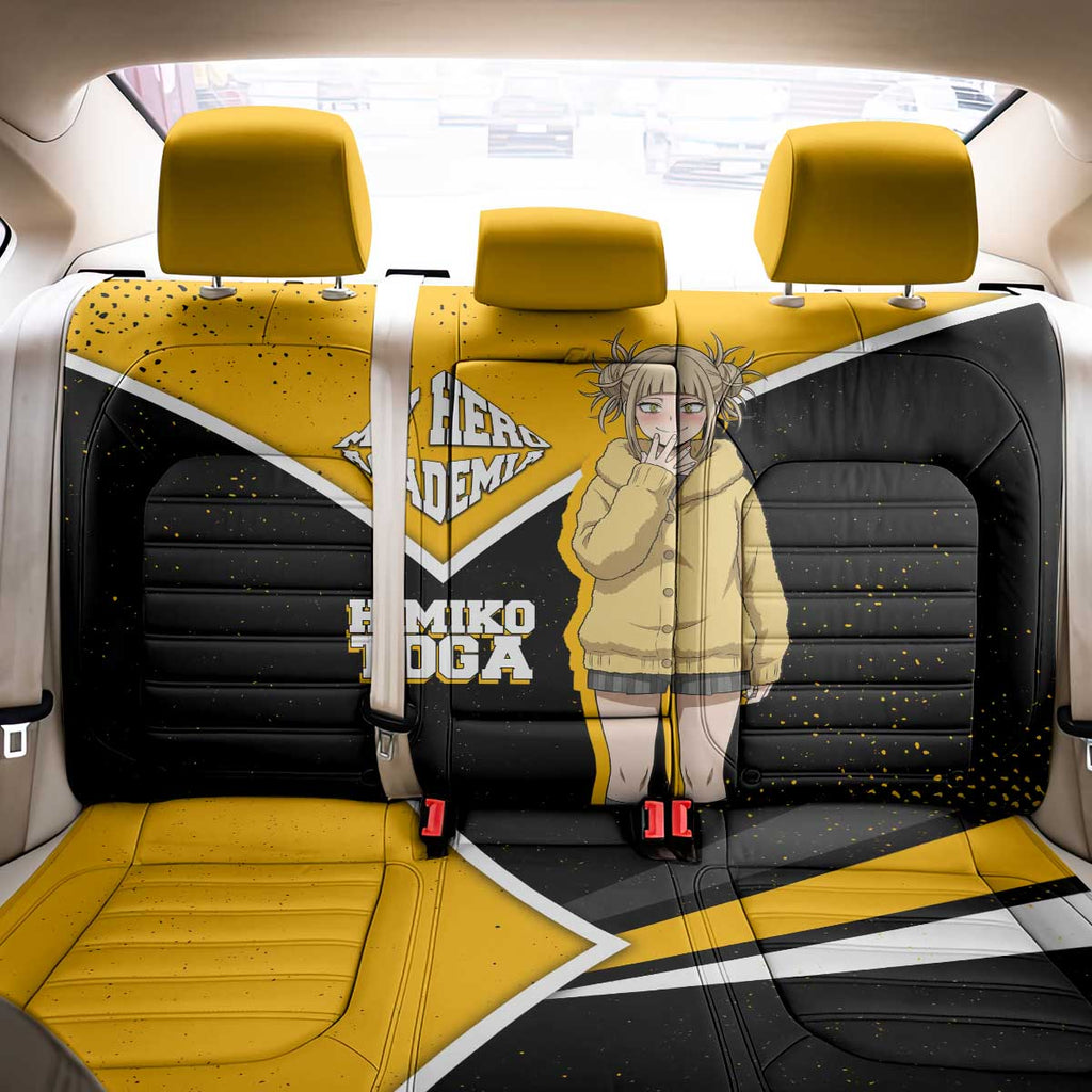 Himiko Toga My Hero Academia Back Car Seat Cover Anime Grunge Splatter Graphic Style