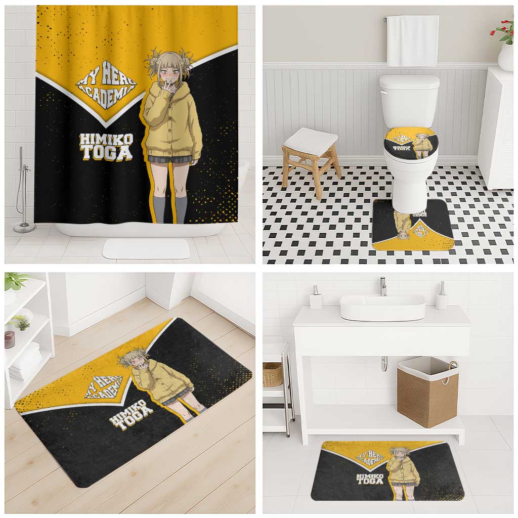Himiko Toga My Hero Academia Bathroom Set Anime Grunge Splatter Graphic Style