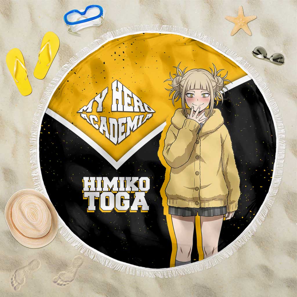Himiko Toga My Hero Academia Beach Blanket Anime Grunge Splatter Graphic Style
