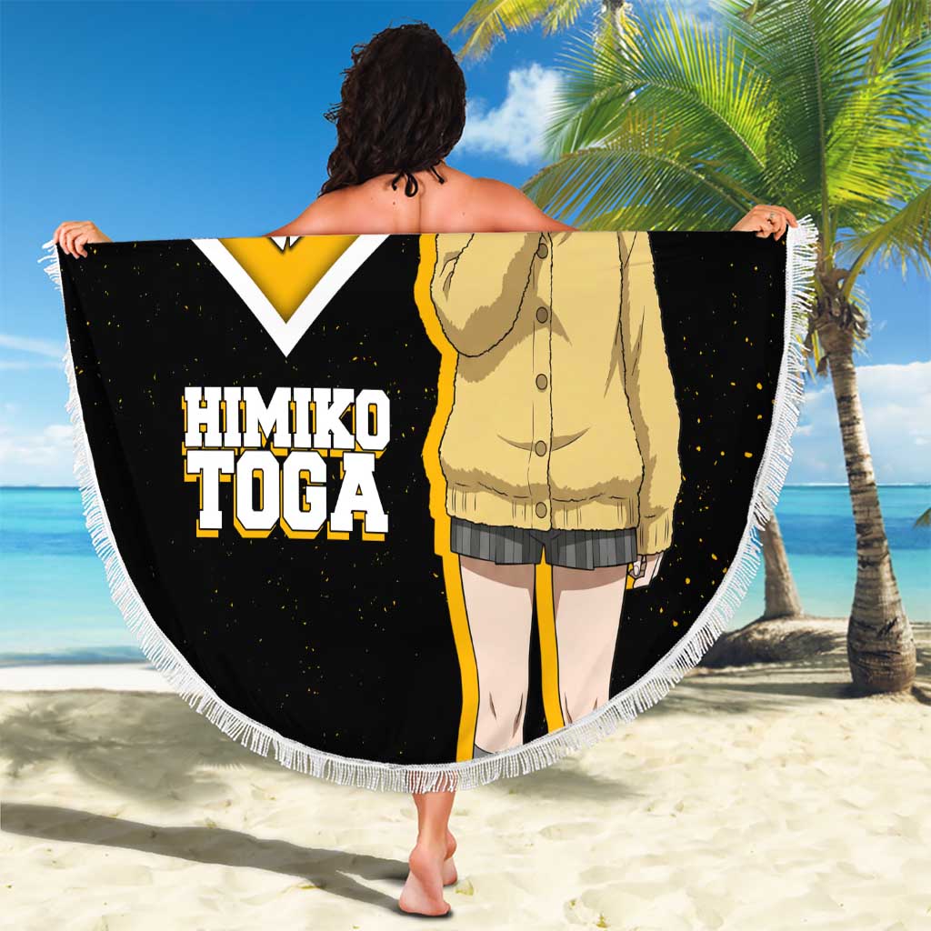 Himiko Toga My Hero Academia Beach Blanket Anime Grunge Splatter Graphic Style
