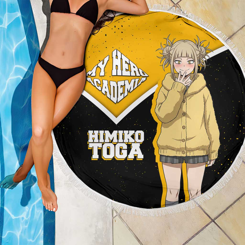 Himiko Toga My Hero Academia Beach Blanket Anime Grunge Splatter Graphic Style