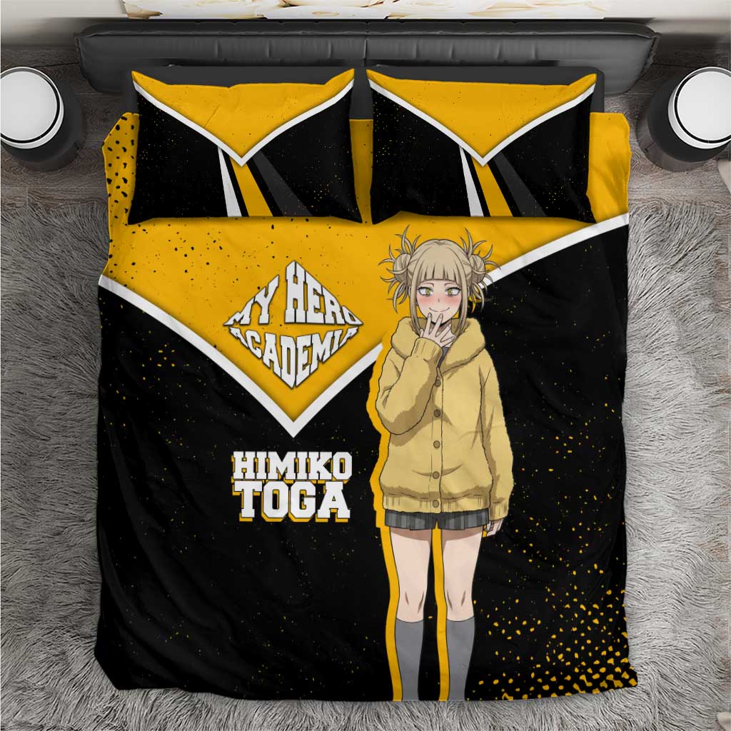 Himiko Toga My Hero Academia Bedding Set Anime Grunge Splatter Graphic Style