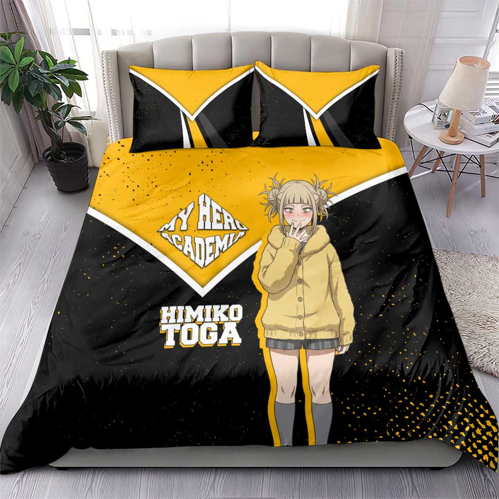 Himiko Toga My Hero Academia Bedding Set Anime Grunge Splatter Graphic Style