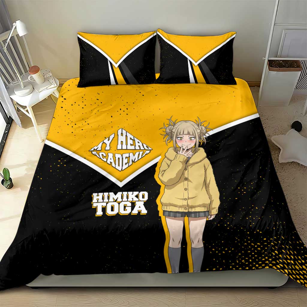Himiko Toga My Hero Academia Bedding Set Anime Grunge Splatter Graphic Style