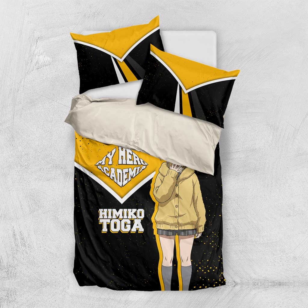 Himiko Toga My Hero Academia Bedding Set Anime Grunge Splatter Graphic Style