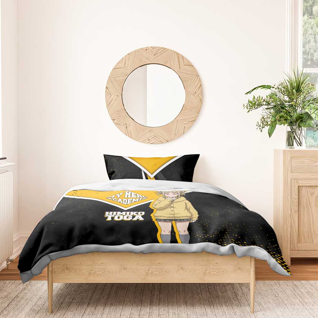 Himiko Toga My Hero Academia Bedding Set Anime Grunge Splatter Graphic Style