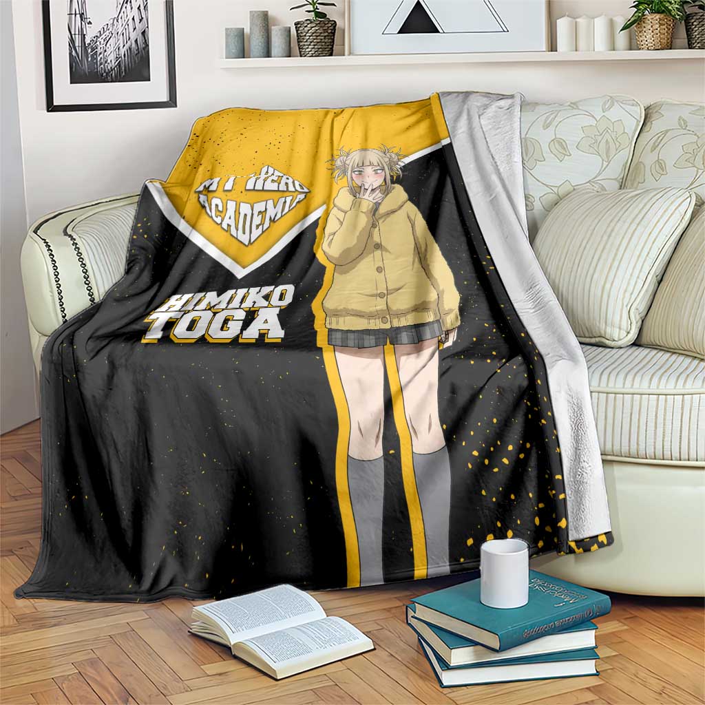 Himiko Toga My Hero Academia Blanket Anime Grunge Splatter Graphic Style