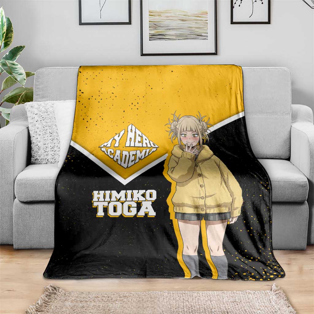 Himiko Toga My Hero Academia Blanket Anime Grunge Splatter Graphic Style