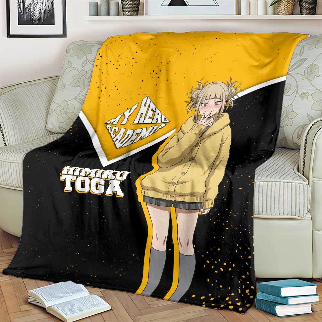 Himiko Toga My Hero Academia Blanket Anime Grunge Splatter Graphic Style