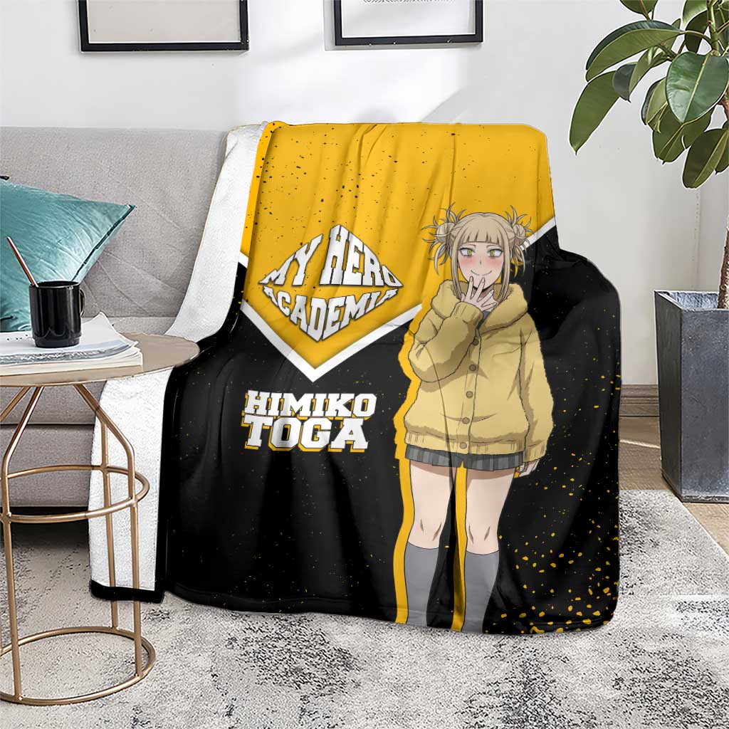 Himiko Toga My Hero Academia Blanket Anime Grunge Splatter Graphic Style