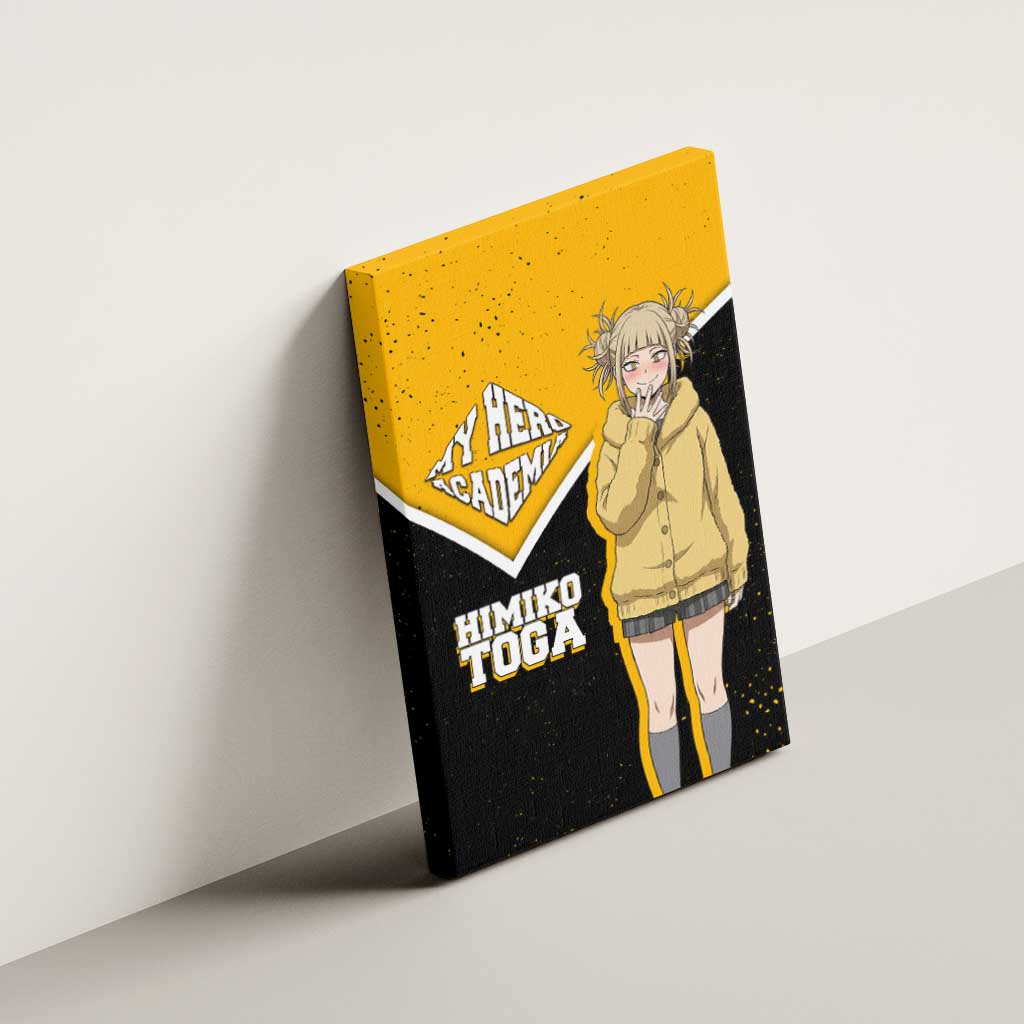 Himiko Toga My Hero Academia Canvas Wall Art Anime Grunge Splatter Graphic Style