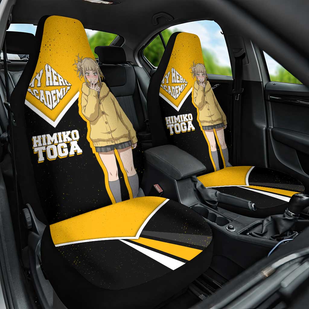 Himiko Toga My Hero Academia Car Seat Cover Anime Grunge Splatter Graphic Style