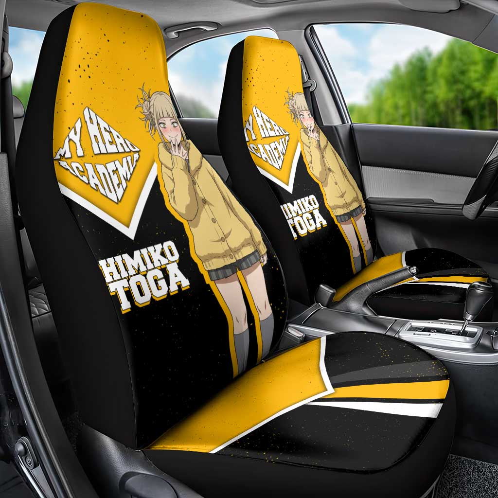 Himiko Toga My Hero Academia Car Seat Cover Anime Grunge Splatter Graphic Style