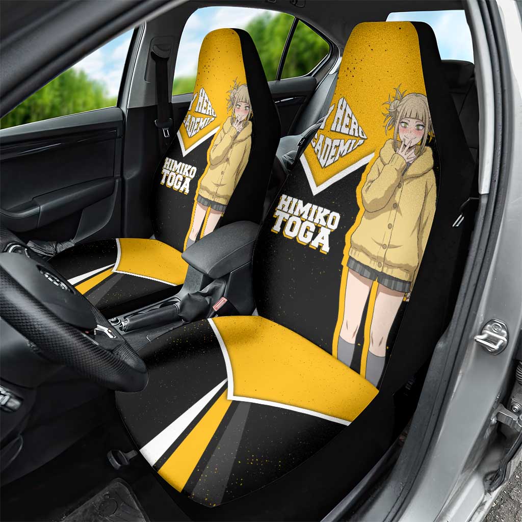 Himiko Toga My Hero Academia Car Seat Cover Anime Grunge Splatter Graphic Style