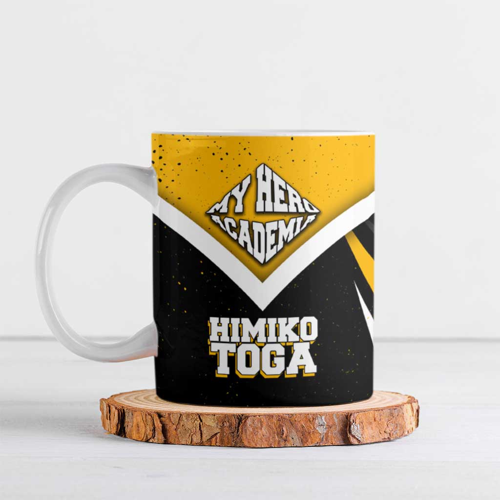 Himiko Toga My Hero Academia Ceramic Mug Anime Grunge Splatter Graphic Style