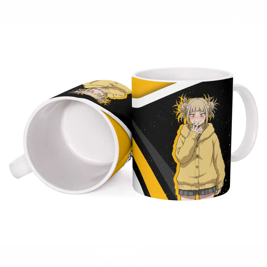 Himiko Toga My Hero Academia Ceramic Mug Anime Grunge Splatter Graphic Style