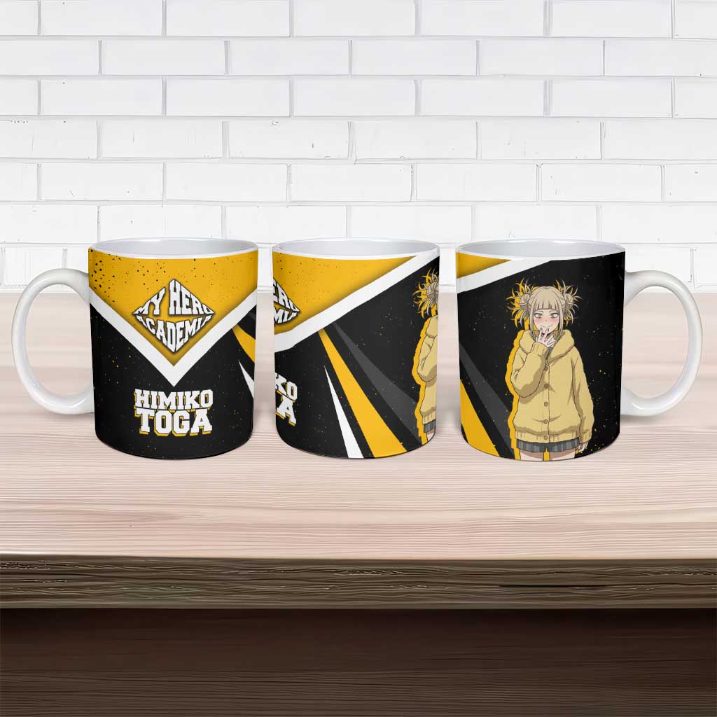 Himiko Toga My Hero Academia Ceramic Mug Anime Grunge Splatter Graphic Style