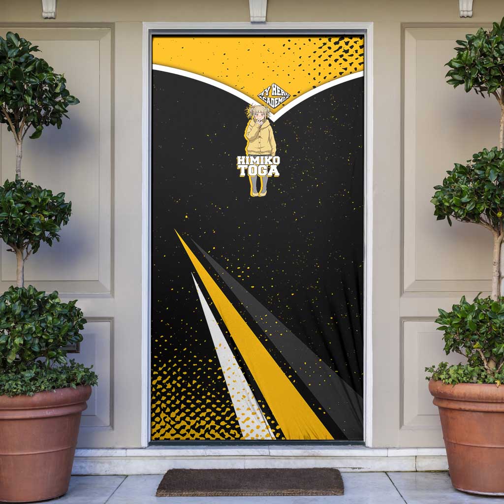 Himiko Toga My Hero Academia Door Cover Anime Grunge Splatter Graphic Style