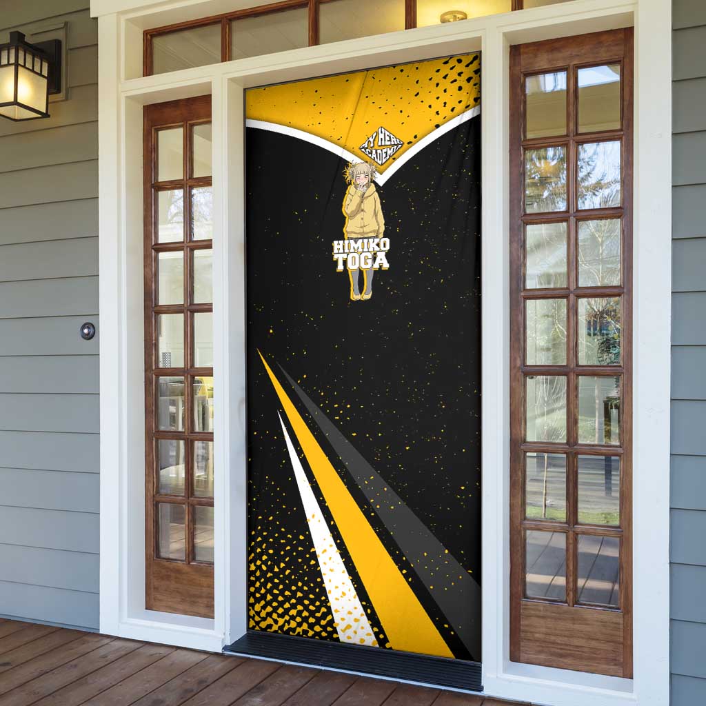 Himiko Toga My Hero Academia Door Cover Anime Grunge Splatter Graphic Style