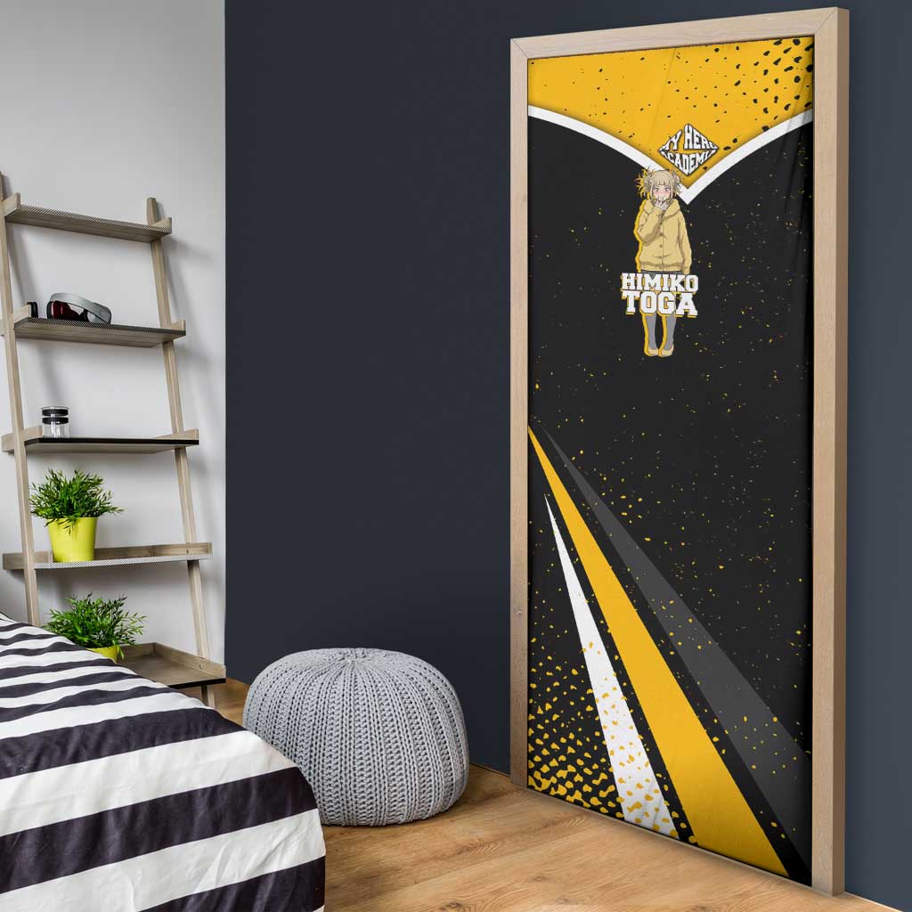 Himiko Toga My Hero Academia Door Cover Anime Grunge Splatter Graphic Style