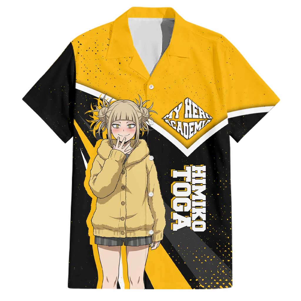 Himiko Toga My Hero Academia Family Matching Puletasi and Hawaiian Shirt Anime Grunge Splatter Graphic Style