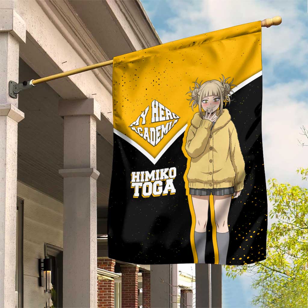 Himiko Toga My Hero Academia Garden Flag Anime Grunge Splatter Graphic Style
