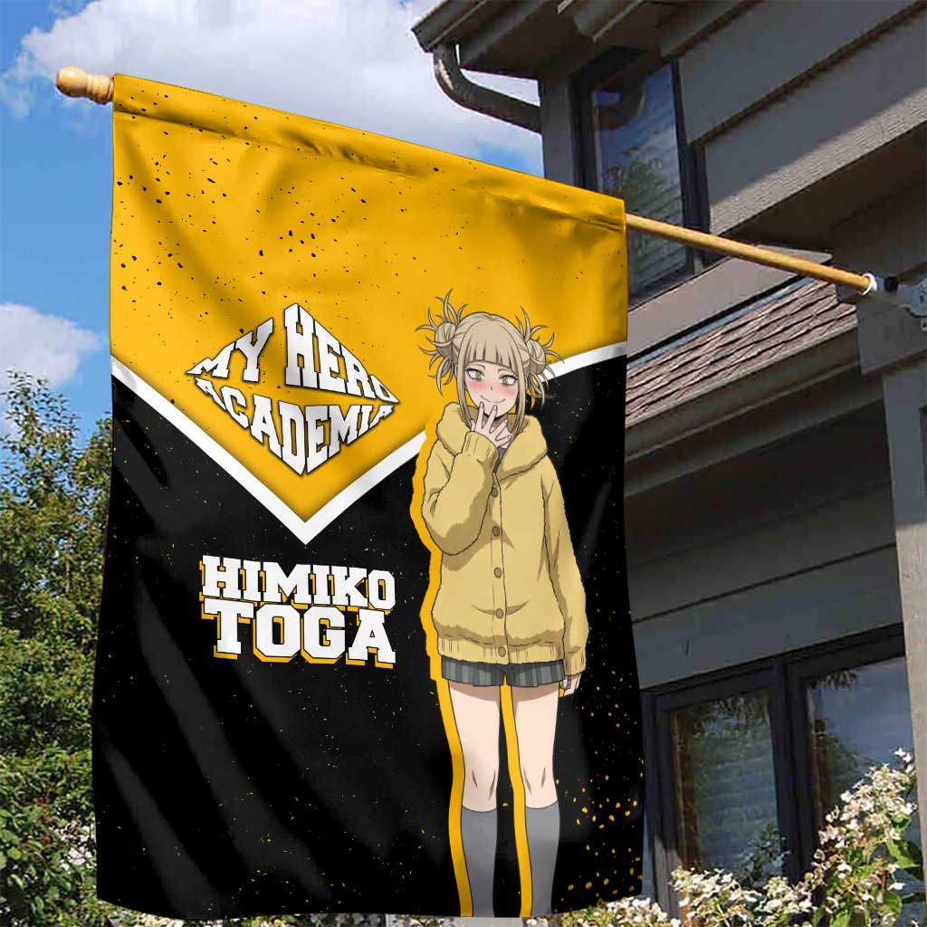 Himiko Toga My Hero Academia Garden Flag Anime Grunge Splatter Graphic Style