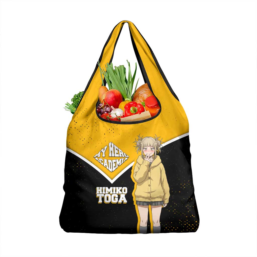 Himiko Toga My Hero Academia Grocery Bag Anime Grunge Splatter Graphic Style