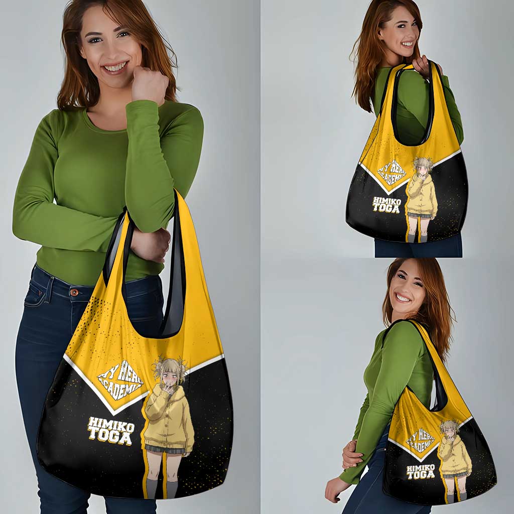 Himiko Toga My Hero Academia Grocery Bag Anime Grunge Splatter Graphic Style