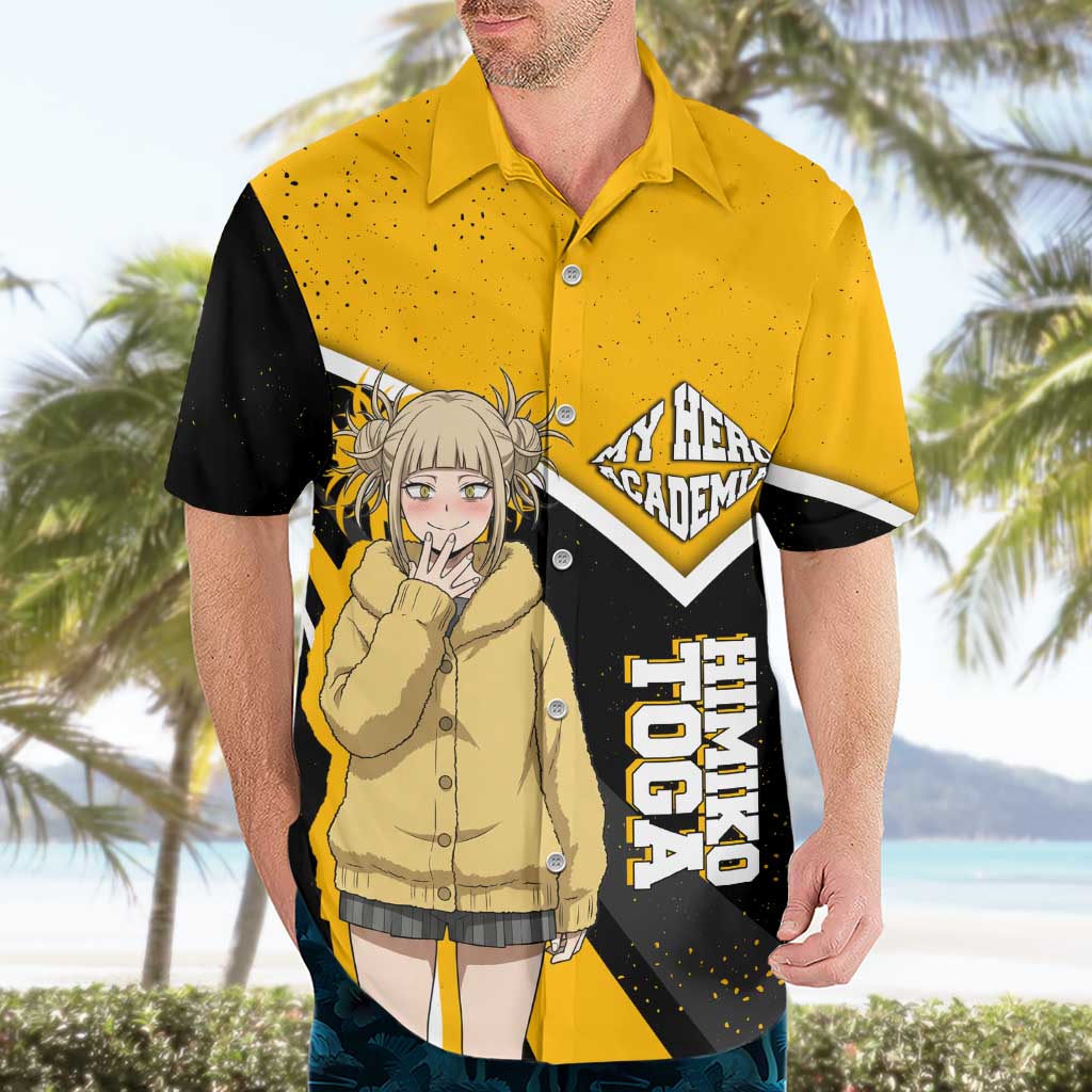 Himiko Toga My Hero Academia Hawaiian Shirt Anime Grunge Splatter Graphic Style