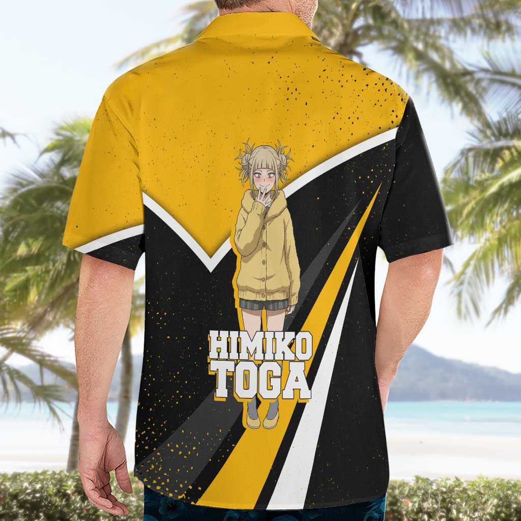 Himiko Toga My Hero Academia Hawaiian Shirt Anime Grunge Splatter Graphic Style