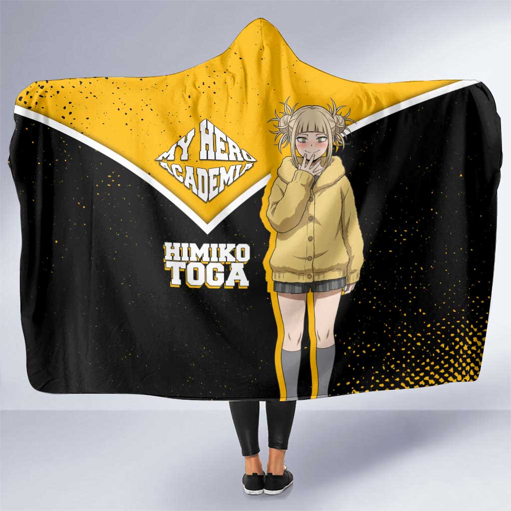 Himiko Toga My Hero Academia Hooded Blanket Anime Grunge Splatter Graphic Style