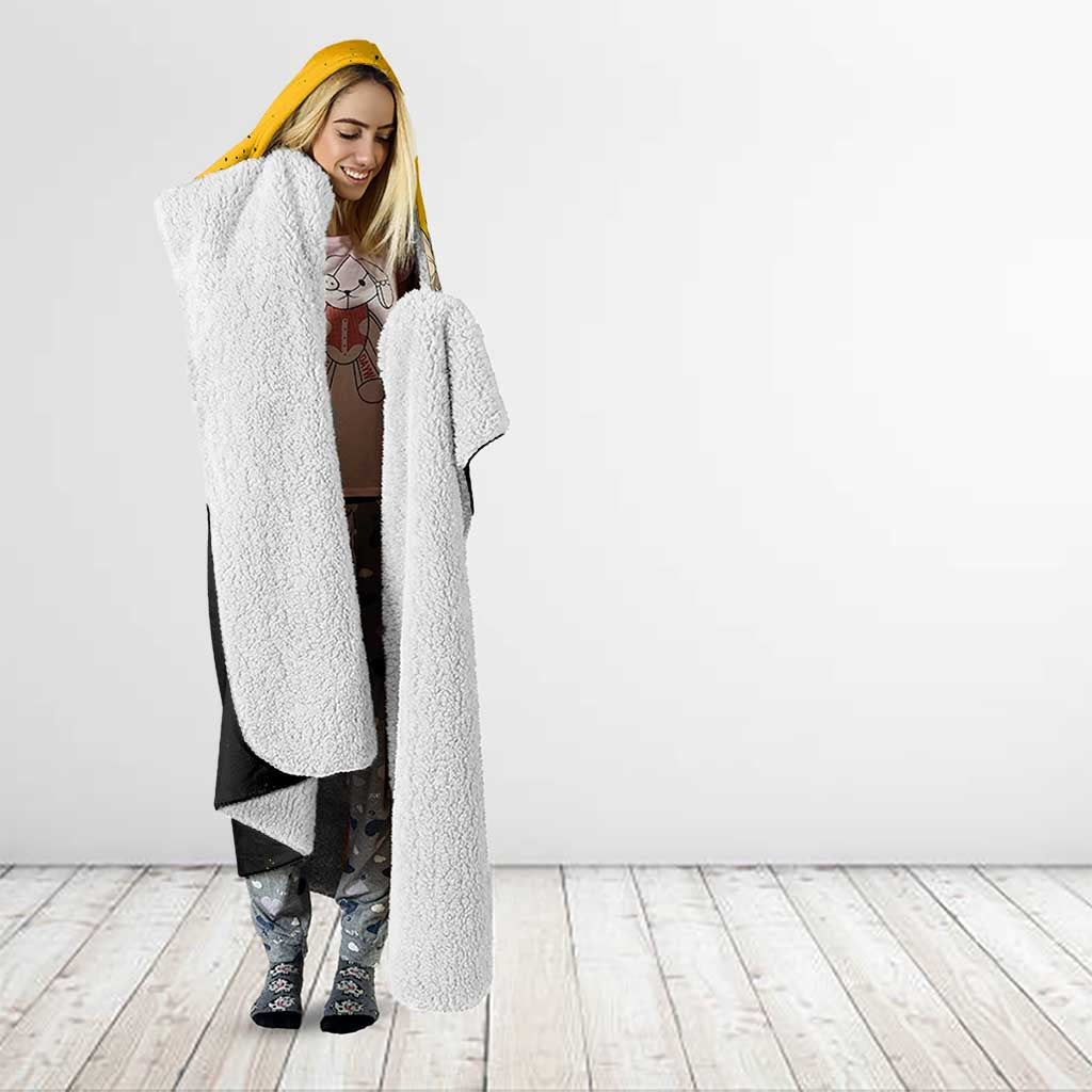 Himiko Toga My Hero Academia Hooded Blanket Anime Grunge Splatter Graphic Style