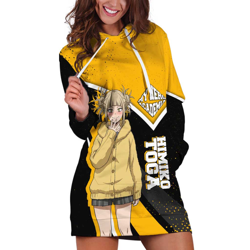 Himiko Toga My Hero Academia Hoodie Dress Anime Grunge Splatter Graphic Style