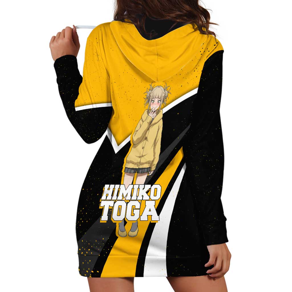 Himiko Toga My Hero Academia Hoodie Dress Anime Grunge Splatter Graphic Style