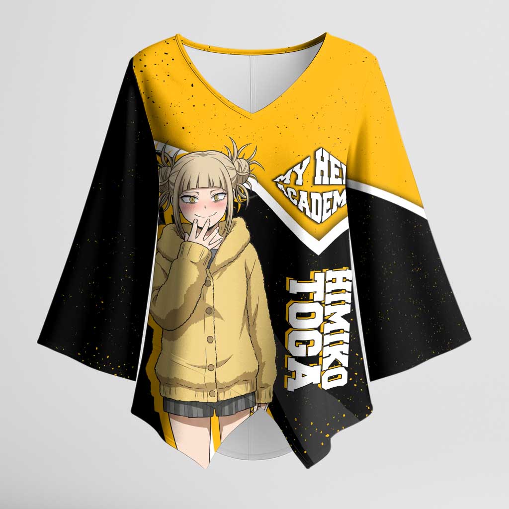 Himiko Toga My Hero Academia Kimono Sleeve Blouse Anime Grunge Splatter Graphic Style