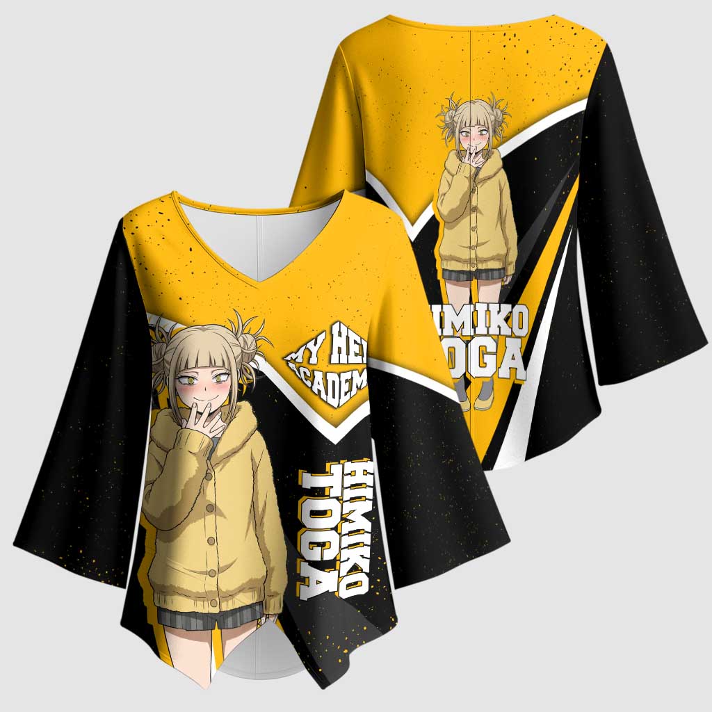 Himiko Toga My Hero Academia Kimono Sleeve Blouse Anime Grunge Splatter Graphic Style